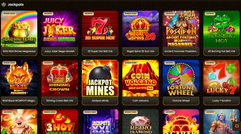goldspin jackpots page
